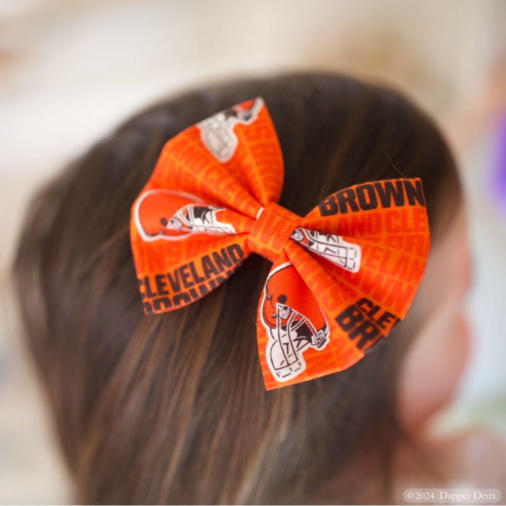 Handmade Sports Bow | Cleveland Browns Football Fans